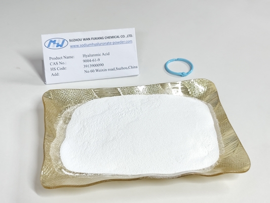Análisis por encima del 95% de ácido hialurónico de grado alimenticio en polvo blanco Hyaluronato sódico