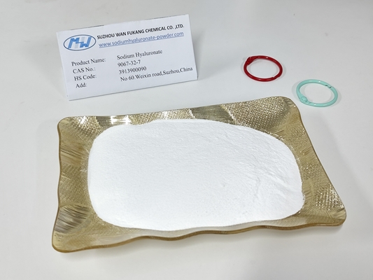 Hyaluronato de sodio en polvo de calidad de gota para ojos hidrolizada Baja endotoxina bacteriana
