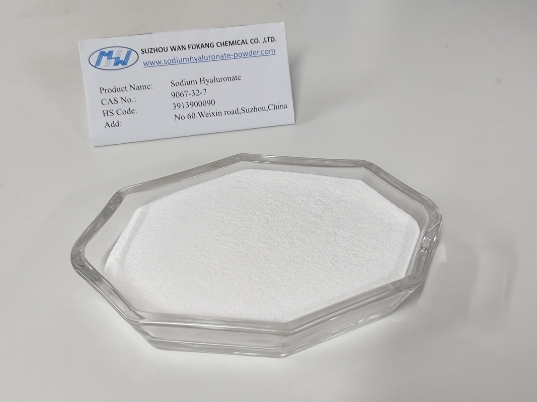 No CAS 9067-32-7 Hyaluronato sódico en polvo de grado alimenticio Análisis ≥93% Para alimentos saludables