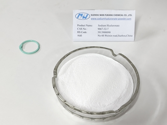 Hyaluronato de sodio en polvo blanco de calidad cosmética humectante duradero
