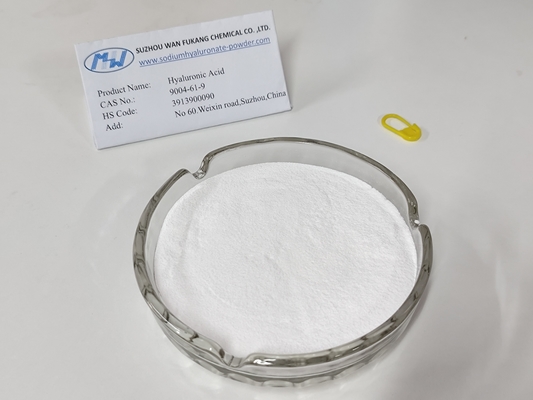 Análisis Más de 93% Ácido hialurónico de grado alimenticio Polvo blanco de alta pureza